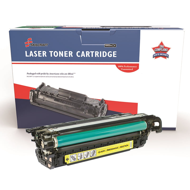 Image of SKILCRAFT® Remanufactured Toner Cartridge for HP CF032A (HP 646A), Page Yield 12.5k, Yellow