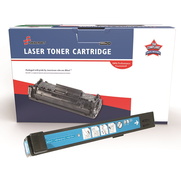Image of SKILCRAFT® Remanufactured Toner Cartridge for HP CB381A (HP 824A), Page Yield 21k, Cyan