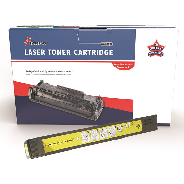 Image of SKILCRAFT® Remanufactured Toner Cartridge for HP CB382A (HP 824A), Page Yield 21k, Yellow