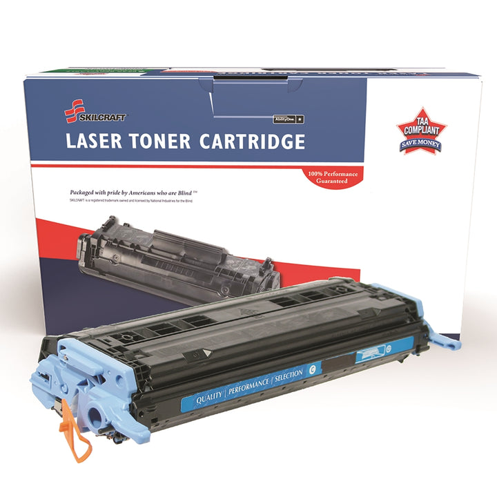 Image of SKILCRAFT® Remanufactured Toner Cartridge for HP Q6001A (HP 124A), Page Yield 2k, Cyan