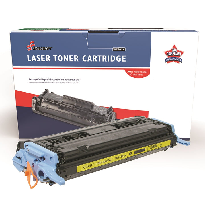 Image of SKILCRAFT® Remanufactured Toner Cartridge for HP Q6002A (HP 124A), Page Yield 2k, Yellow