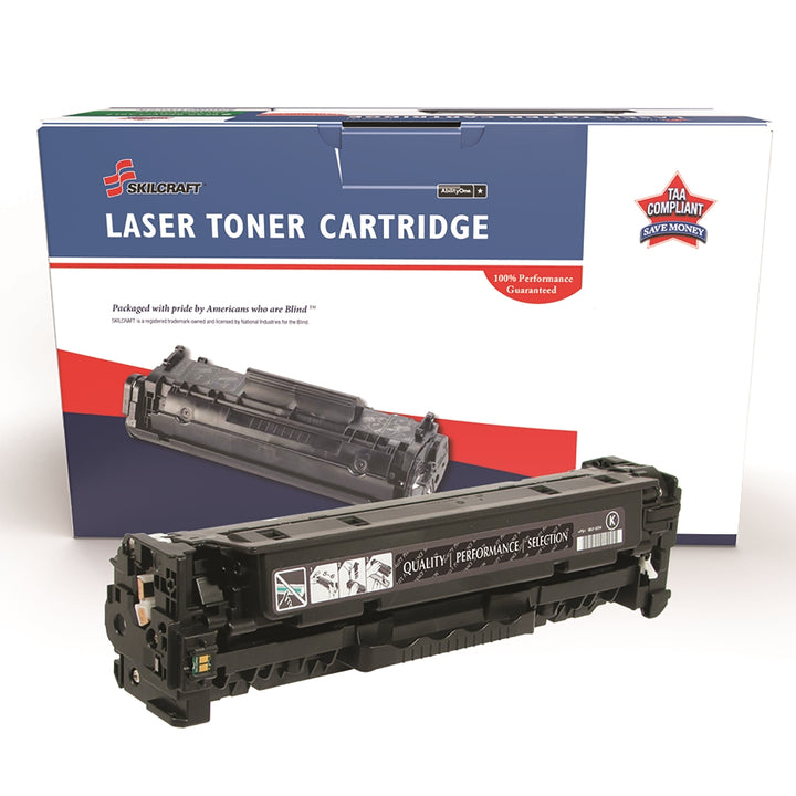 Image of SKILCRAFT® Remanufactured High Yield Toner Cartridge for HP CE410X (HP 305X), Page Yield 4k, Black