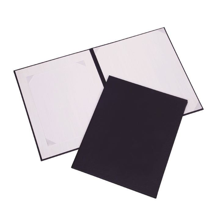 Image of Awards Certificate Binder, Satin Finish, Without Seal, 11.5" x 14.5", Navy Blue, Case of 25