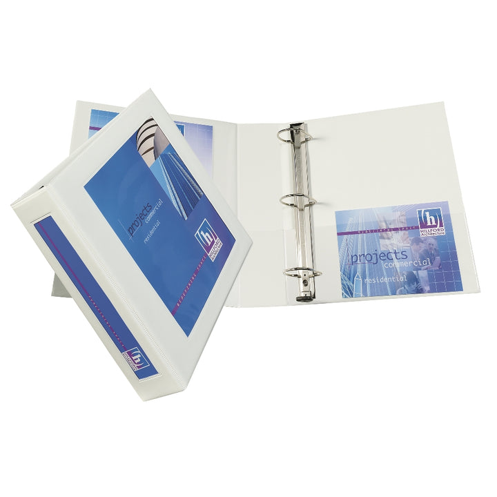 Image of Framed Slant-D Ring View Binder - 2" Capacity - White