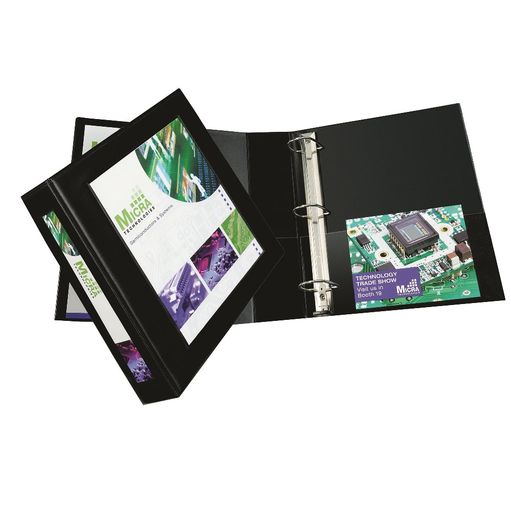 Image of SKILCRAFT® Framed Slant-D Ring View Binder - 3" Capacity - Black
