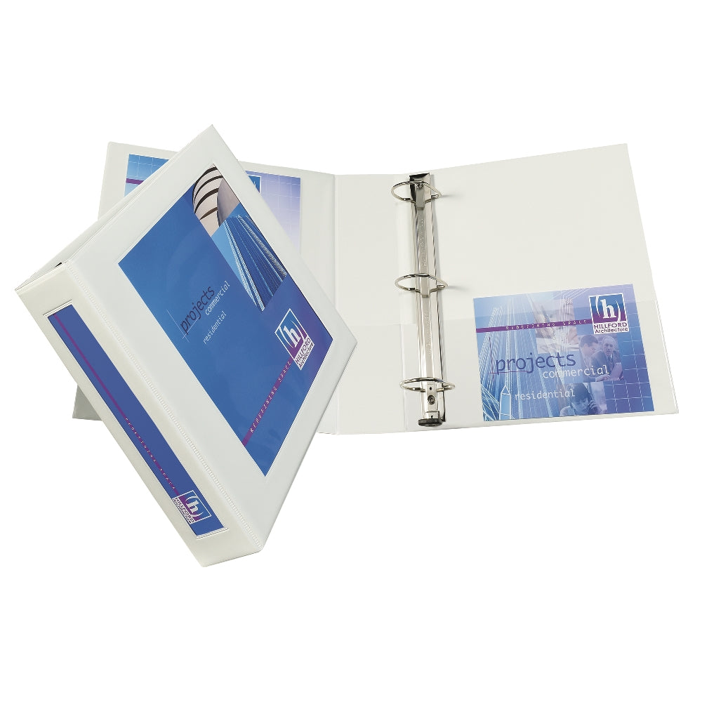 Image of SKILCRAFT® Framed Slant-D Ring View Binder - 3" Capacity - White