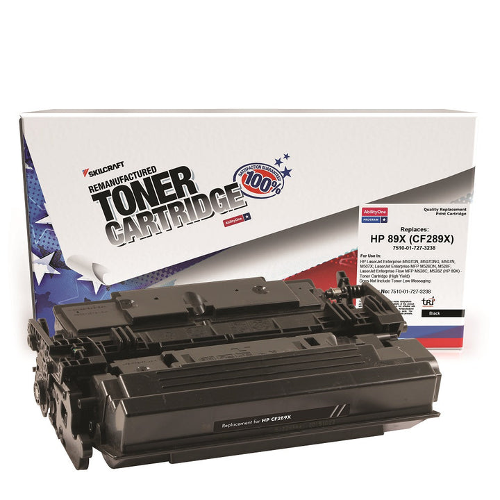 Remanufactured Toner Cartridge for HP CF289X - Page Yield 10,000 - Black, 1 Each