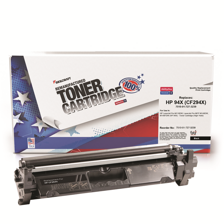 Remanufactured Toner Cartridge for HP CF294X - Page Yield 2,800 - Black, 1 Each