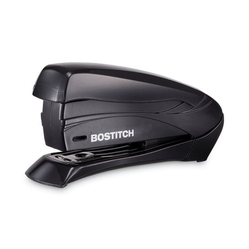 Image of Bostitch® 1493 Inspire Spring-Powered Half-Strip Compact Stapler, 15-Sheet Capacity, Black