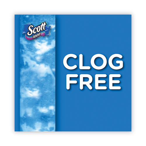 Image of Scott® 20032 1000 Bathroom Tissue, Septic Safe, 1-Ply, White, 1,000 Sheets/Roll, 20 Rolls/Pack, 2 Packs/Carton