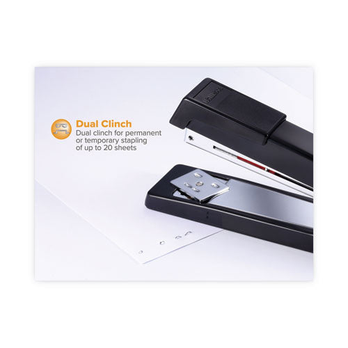 Image of Bostitch® B440-BLK B440 Executive Full Strip Stapler, 20-Sheet Capacity, Black