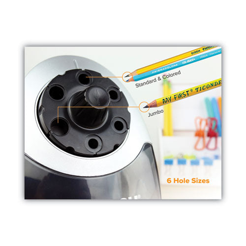 Image of Bostitch® EPS12HC Super Pro 6 Commercial Electric Pencil Sharpener, Ac-Powered, 6.13 X 10.69 X 9, Gray/black