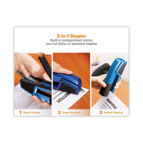 Image of Bostitch® B777-BLUE Epic Stapler, 25-Sheet Capacity, Blue