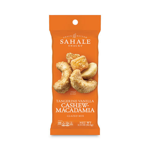 Image of Sahale SnacksÂ® Glazed Mixes, Tangerine Vanilla, 1.5 Oz Pouch, 18/carton