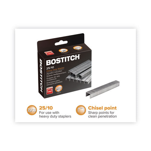 Image of Bostitch® STAN1962 Premium High-Capacity Staples, 0.38" Leg, 0.5" Crown, Steel, 3,000/box