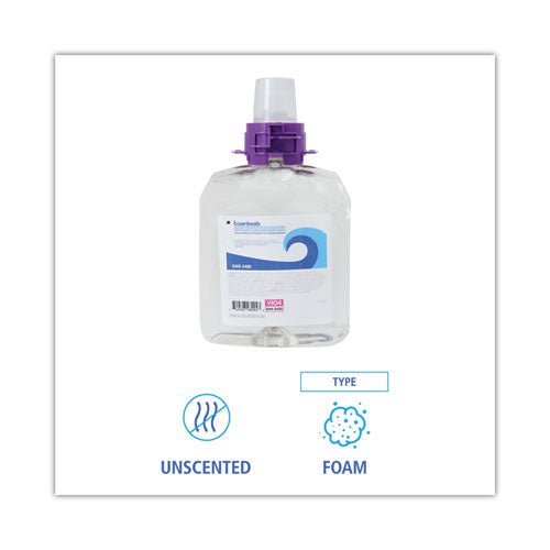 Image of Boardwalk® 6165-04-GCE00VL Green Certified Foam Hand Soap, Unscented, 1,250 mL Refill, 4/Carton