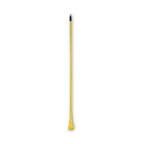 Image of Boardwalk® BWK610 Plastic Jaws Mop Handle for 5" Wide Mop Heads, 1" dia x 60", Yellow