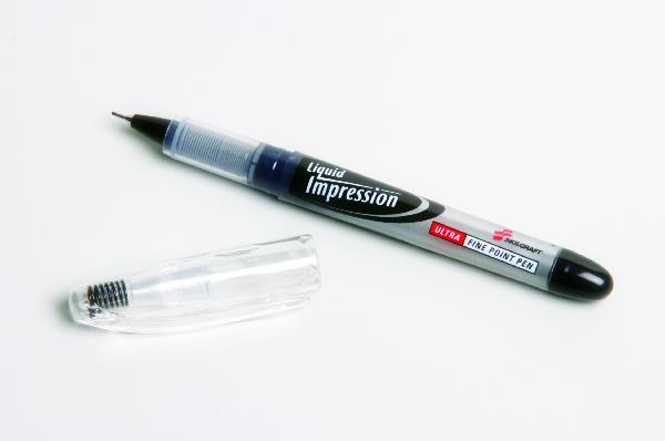 Image of SKILCRAFT® Liquid Impression Porous Point Pen, Black Ink, Ultra Fine Point