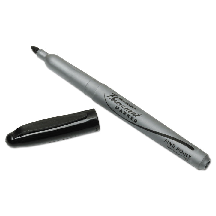 Image of SKILCRAFT® Permanent Marker, Fine Point, Black Ink