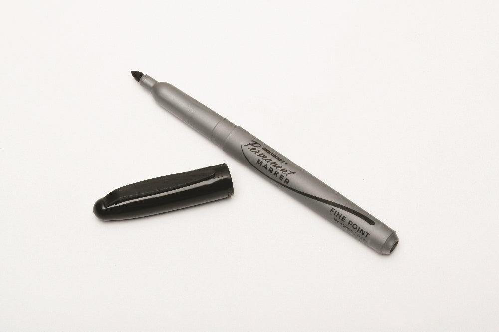 Image of SKILCRAFT® Permanent Marker, Fine Point, Black Ink, Case of 12 Dozen
