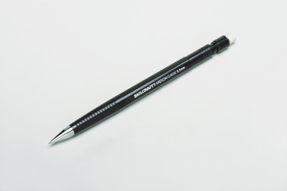 Image of SKILCRAFT® American Classic™ American Classic Mechanical Pencil, 0.9mm Bold Point Lead - Black Barrel