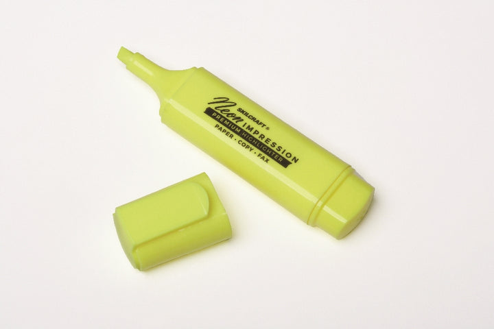 Image of SKILCRAFT® Neon Flat Highlighter, Yellow Ink