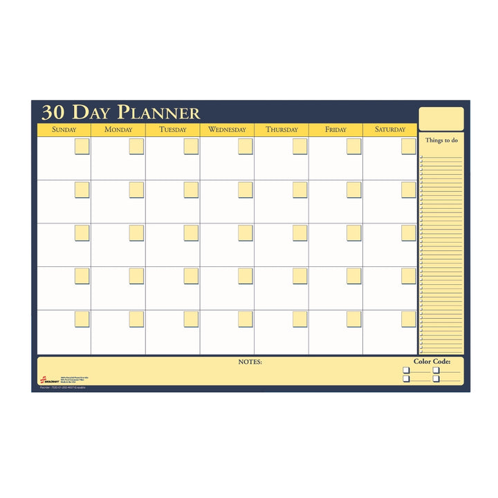 Image of SKILCRAFT® 30-Day Non-Dated Erasable Flexible Planner, Case of 6