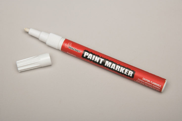 Image of SKILCRAFT® Paint Markers, Fine Point, White