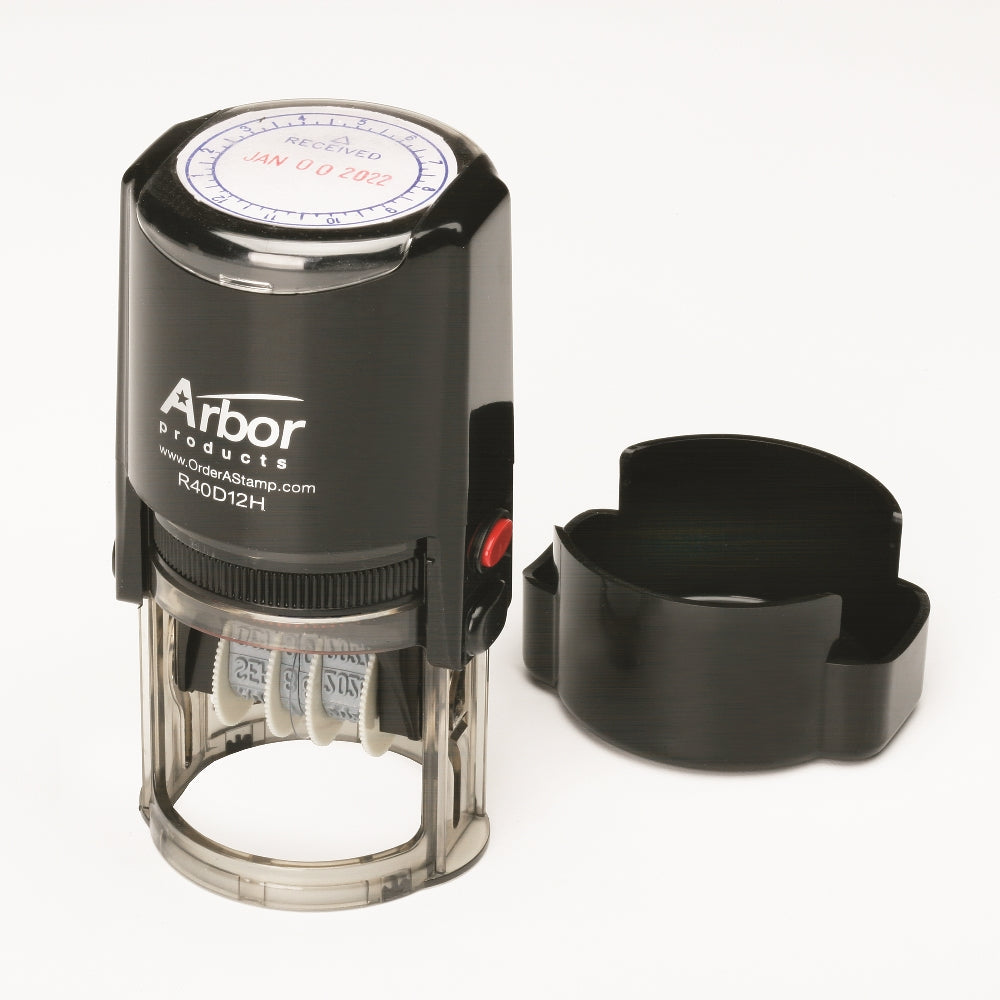 Image of Self-Inking Time and Date Stamp, Case of 12