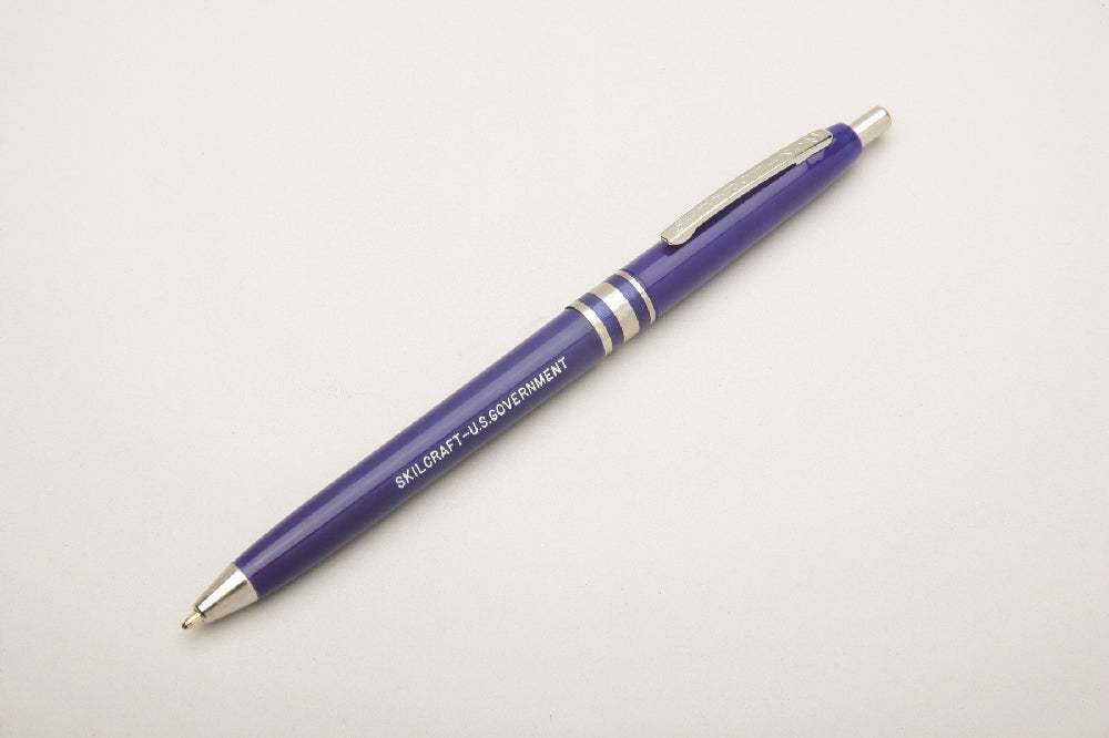 Image of SKILCRAFT® U.S. Government Pen, Blue Ink, Medium Point, Case of 12 Dozen