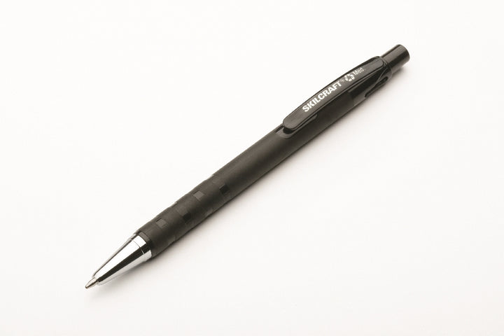 Image of SKILCRAFT® Rubberized Ballpoint Pen, Black Ink, Medium Point