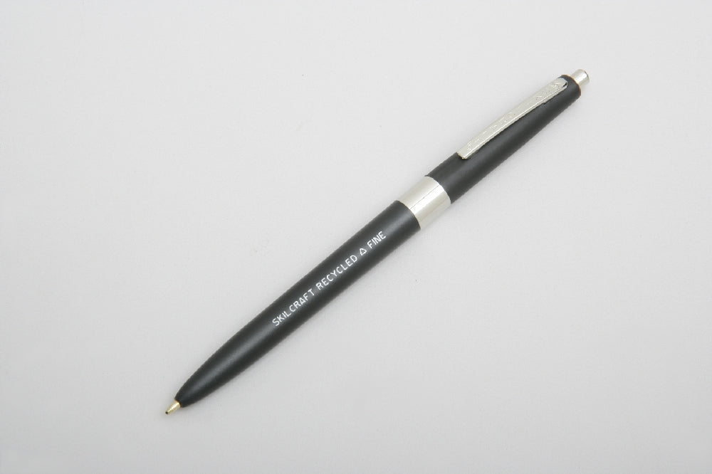 Image of SKILCRAFT® Recycled Ballpoint Pen, Black Ink, Fine Point, Case of 12 Dozen
