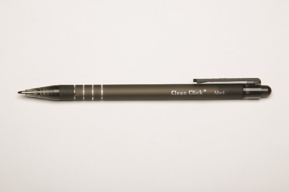 Image of SKILCRAFT® Clean Click™ Clean Click Retractable Pen, Black Ink, Medium Point, Case of 12 Dozen