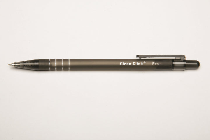 Image of SKILCRAFT® Clean Click™ Clean Click Retractable Pen, Black Ink, Fine Point