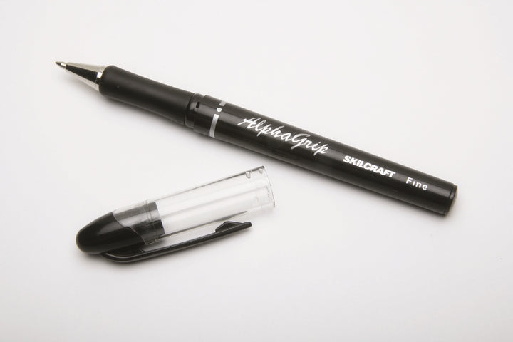 Image of SKILCRAFT® AlphaGrip Ballpoint Pen, Black Ink, Fine Point