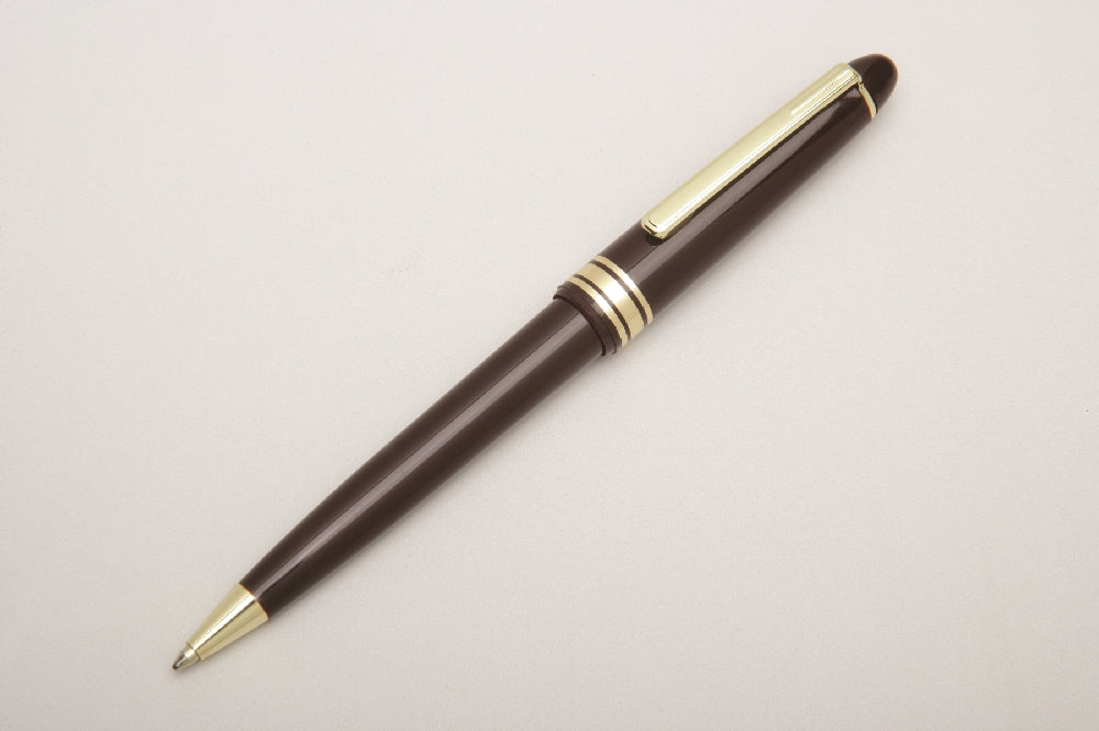 Image of SKILCRAFT® Push Cap Ballpoint Pen, Medium Point, Burgundy Barrel/Blue Ink