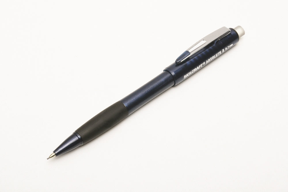 Image of SKILCRAFT® Dual-Action Cushion Grip Mechanical Pencil, Medium Point, Pearl Blue Barrel, 6/Package, Case of 12 Packages