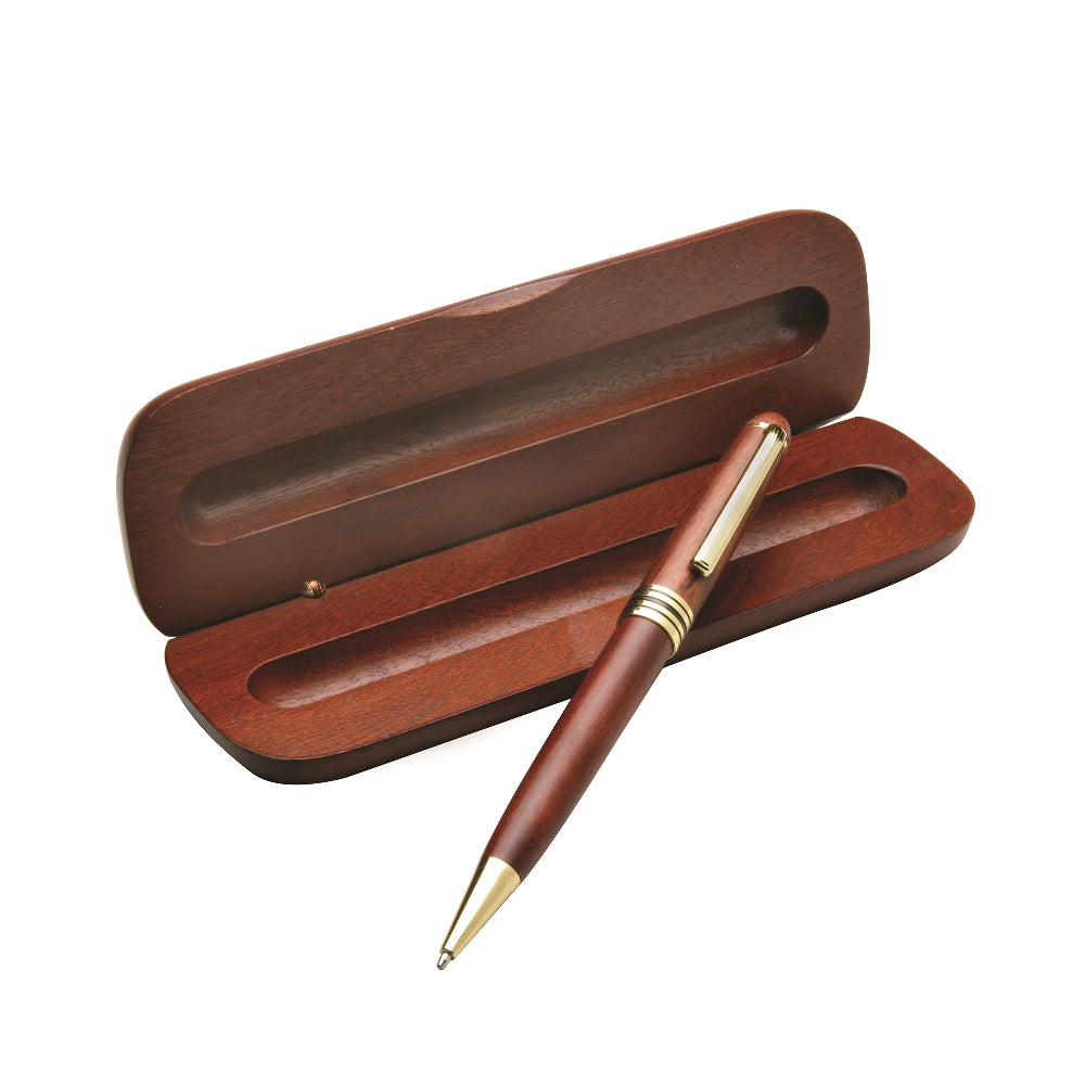 Image of Illusion Wooden Pen, Medium Point, Rosewood Finish, Black Ink