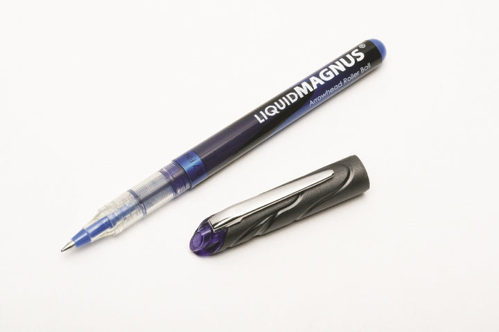 Image of SKILCRAFT® Liquid Magnus® Liquid Magnus Rollerball Pen, Blue Ink, Fine Point Arrowhead 0.7mm