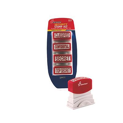 Image of SKILCRAFT® 4-Piece Stamp Kit, Security Set
