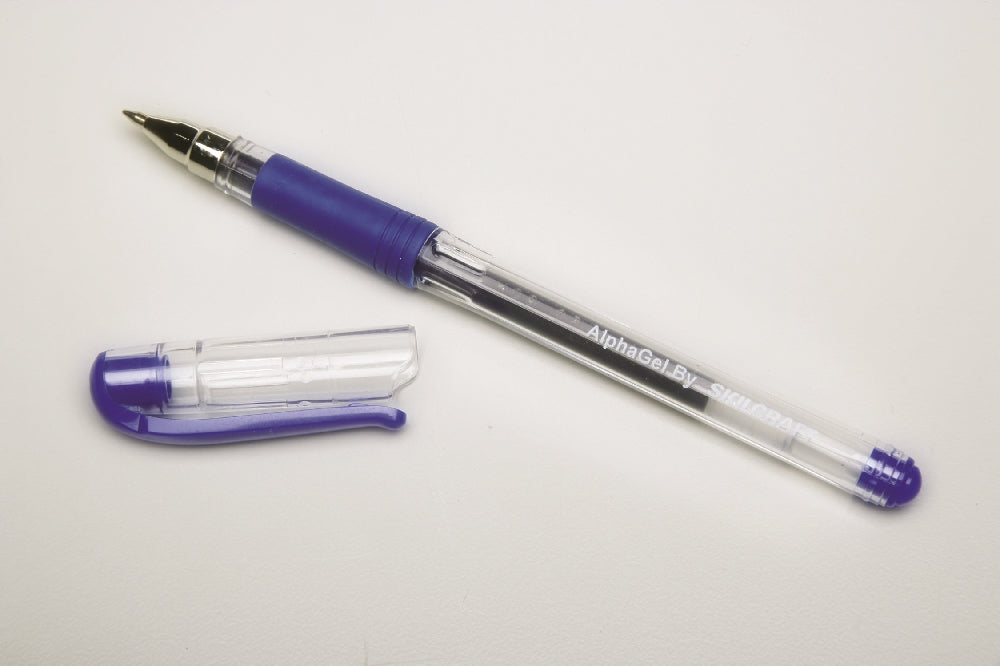 Image of SKILCRAFT® AlphaGel Ink Pen, Blue Ink, Case of 12 Dozen