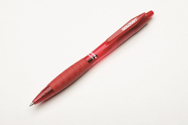 Image of SKILCRAFT® VISTA Ballpoint Pen, Red Ink, Medium Point, Case of 12 Dozen
