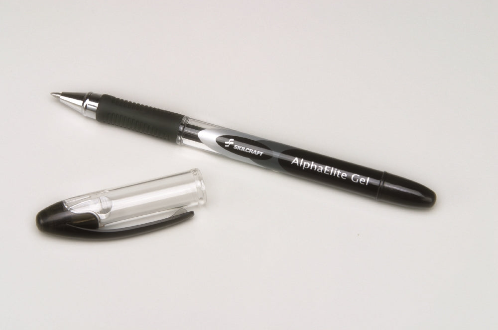 Image of SKILCRAFT® AlphaElite Gel Ink Pen, Black Ink