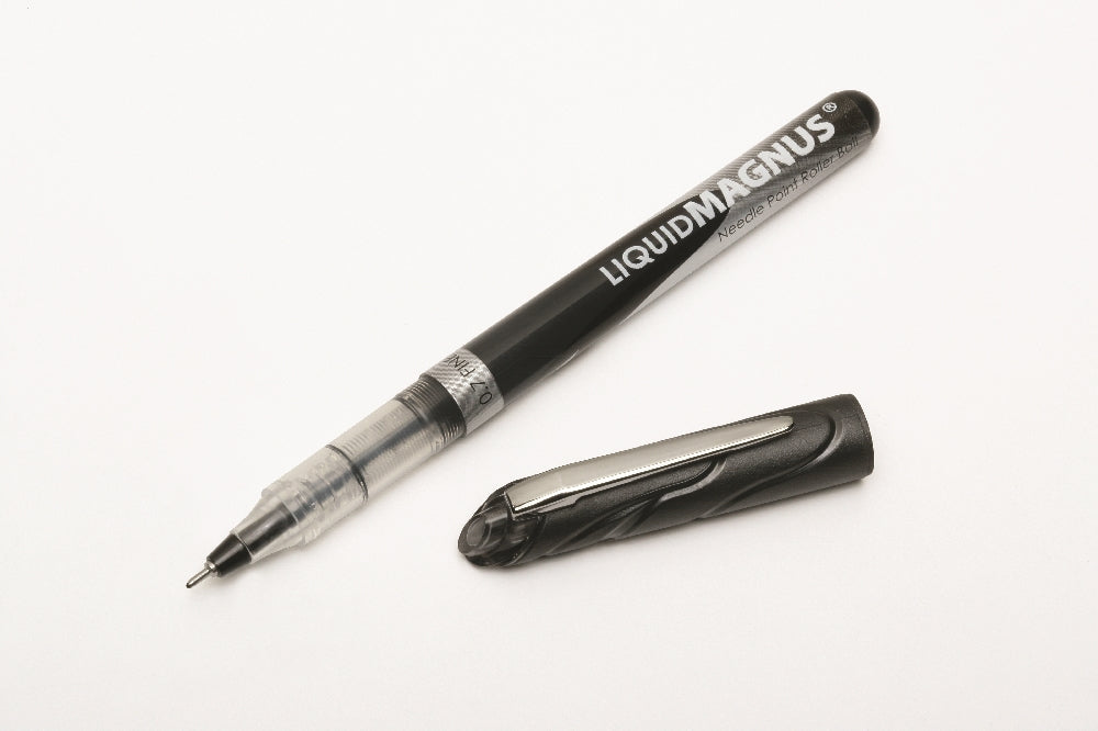 Image of SKILCRAFT® Liquid Magnus® Liquid Magnus Needlepoint Pen, Black Ink, Fine Point 0.7mm