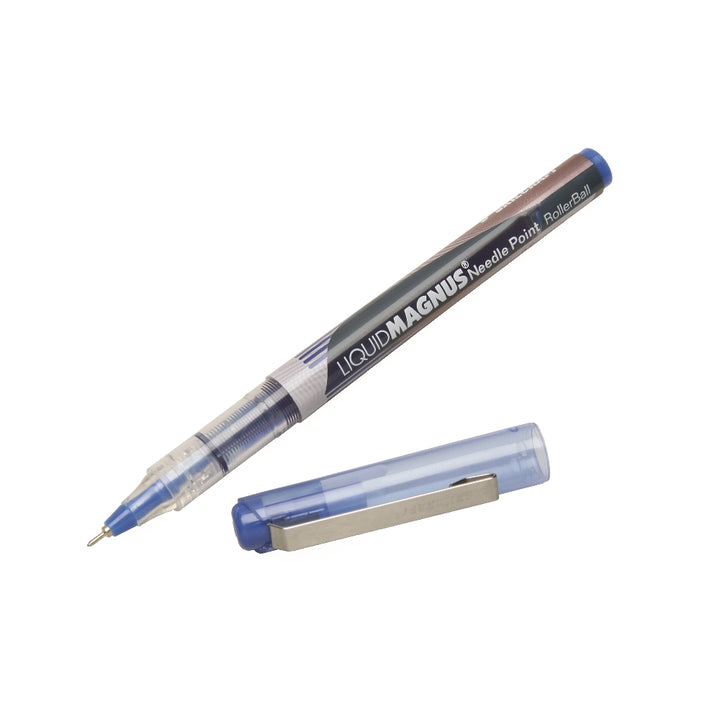 Image of SKILCRAFT® Liquid Magnus® Liquid Magnus Needlepoint Pen, Blue Ink, Micro Point 0.5mm, Case of 6 Dozen