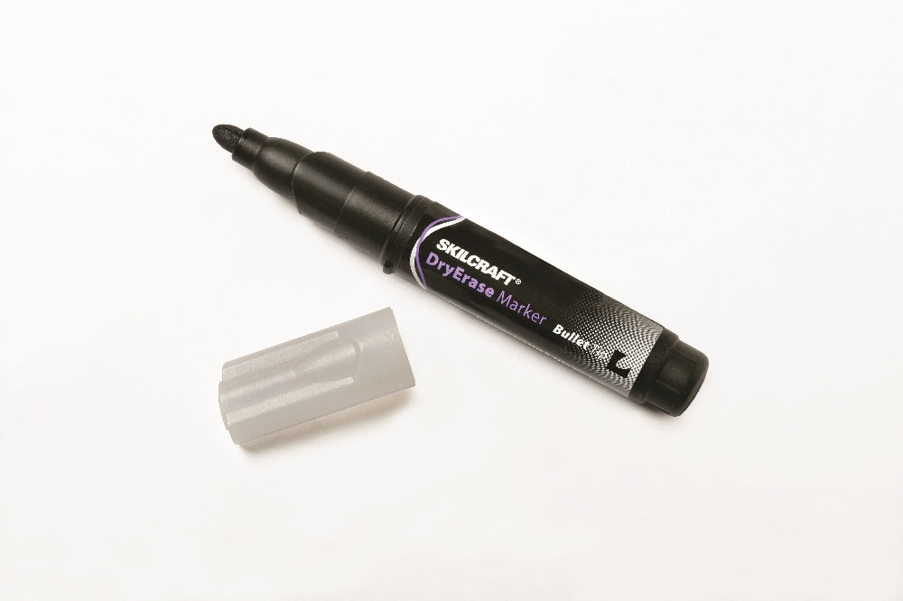 Image of SKILCRAFT® Dry Erase Marker, Bullet Tip, Black Ink