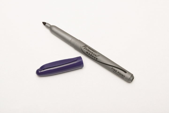 Image of SKILCRAFT® Permanent Marker, Fine Point, Blue Ink