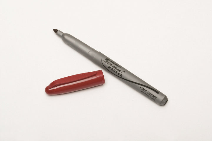 Image of SKILCRAFT® Permanent Marker, Fine Point, Red Ink