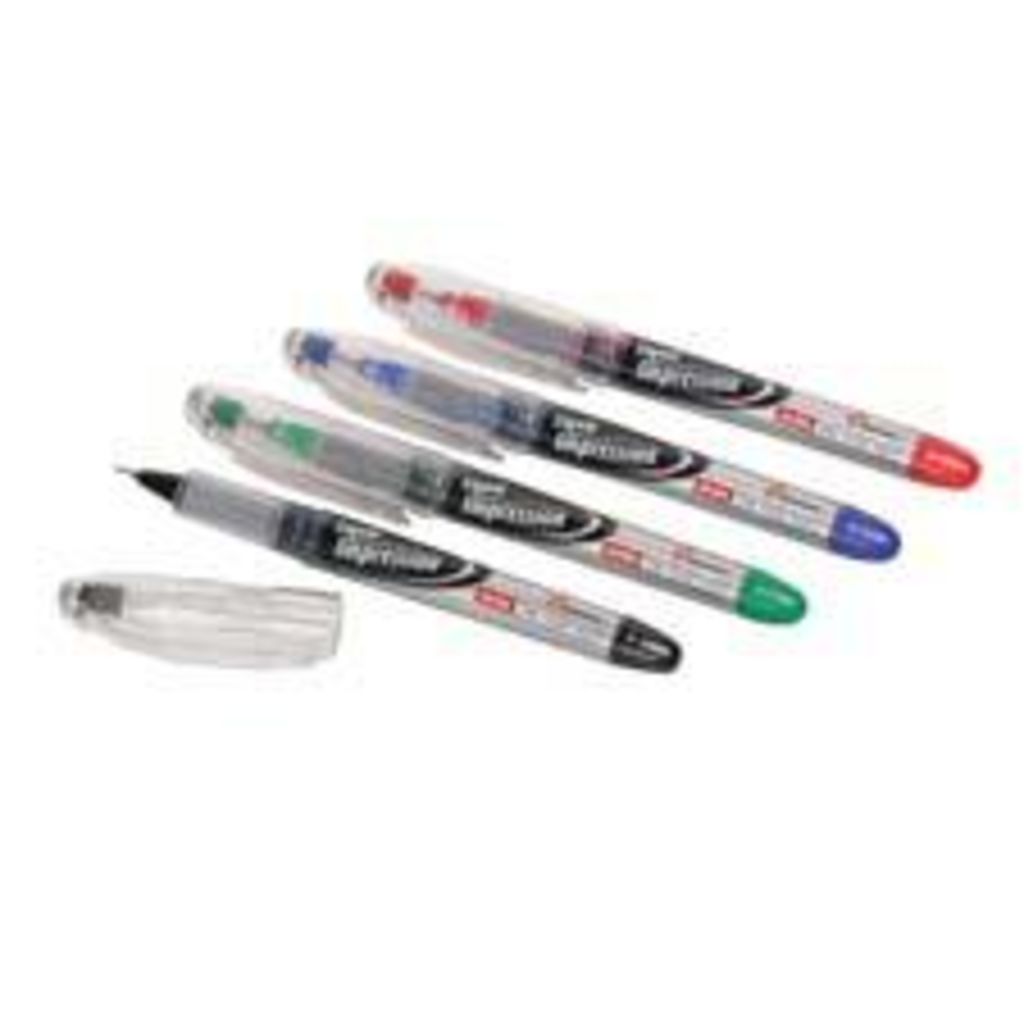 Image of SKILCRAFT® Liquid Impression Porous Point Pen, Black/Blue/Red Ink, Ultra Fine Point