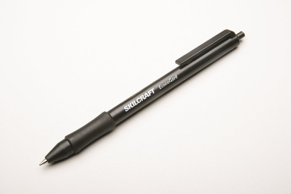 Image of SKILCRAFT® EconoGard™ Econogard Pen, Fine Point, Black Ink, Case of 12 Dozen